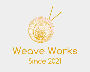 Golden Yarn Ball logo design