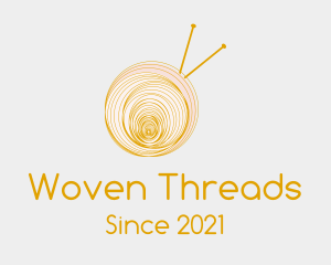 Golden Yarn Ball logo design