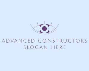 Minimalist Eye & Eyelashes logo design