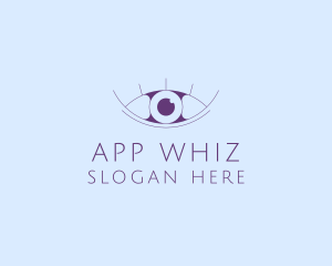 Minimalist Eye & Eyelashes logo design