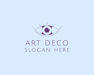 Minimalist Eye & Eyelashes logo design