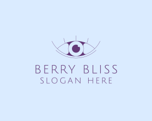 Minimalist Eye & Eyelashes logo design