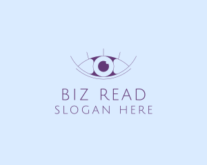 Minimalist Eye & Eyelashes logo design