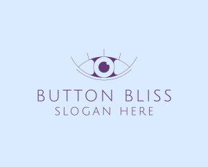 Minimalist Eye & Eyelashes logo design