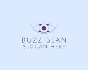 Minimalist Eye & Eyelashes logo design