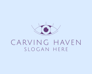 Minimalist Eye & Eyelashes logo design