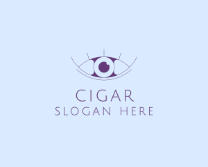 Minimalist Eye & Eyelashes logo design