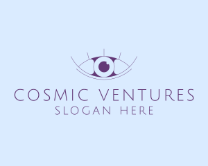 Minimalist Eye & Eyelashes logo design