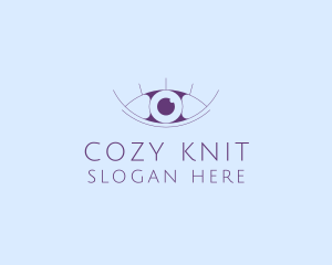 Minimalist Eye & Eyelashes logo design