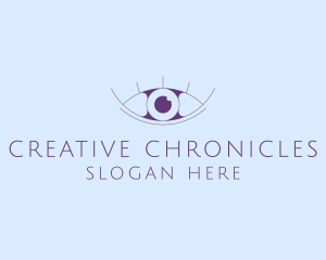 Minimalist Eye & Eyelashes logo design