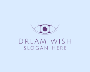 Minimalist Eye & Eyelashes logo design