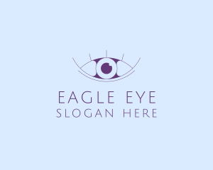 Minimalist Eye & Eyelashes logo design