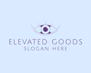 Minimalist Eye & Eyelashes logo design