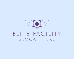 Minimalist Eye & Eyelashes logo design