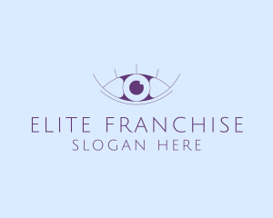 Minimalist Eye & Eyelashes logo design