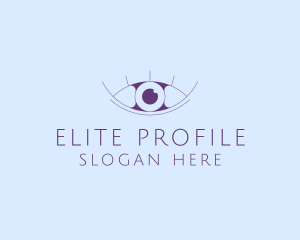 Minimalist Eye & Eyelashes logo design