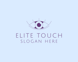 Minimalist Eye & Eyelashes logo design