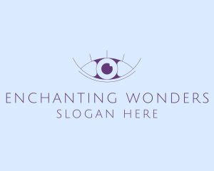 Minimalist Eye & Eyelashes logo design