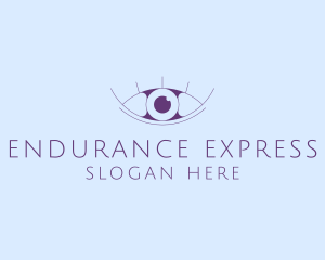 Minimalist Eye & Eyelashes logo design