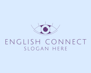 Minimalist Eye & Eyelashes logo design