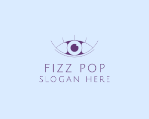 Minimalist Eye & Eyelashes logo design