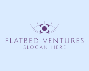 Minimalist Eye & Eyelashes logo design