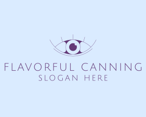 Minimalist Eye & Eyelashes logo design