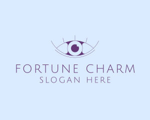 Minimalist Eye & Eyelashes logo design