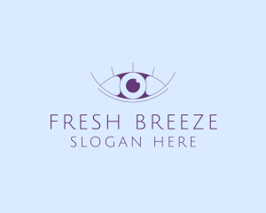 Minimalist Eye & Eyelashes logo design