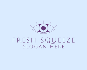 Minimalist Eye & Eyelashes logo design