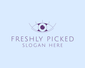 Minimalist Eye & Eyelashes logo design