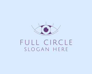 Minimalist Eye & Eyelashes logo design