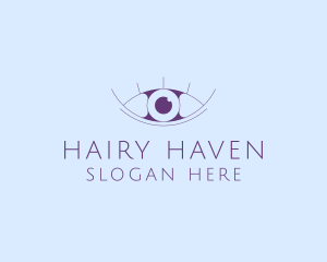 Minimalist Eye & Eyelashes logo design