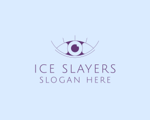 Minimalist Eye & Eyelashes logo design