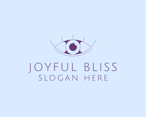 Minimalist Eye & Eyelashes logo design