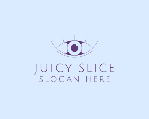 Minimalist Eye & Eyelashes logo design