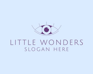 Minimalist Eye & Eyelashes logo design