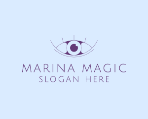 Minimalist Eye & Eyelashes logo design