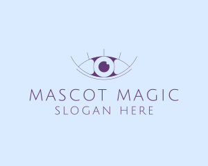 Minimalist Eye & Eyelashes logo design