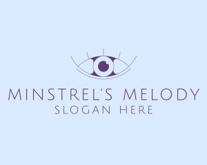 Minimalist Eye & Eyelashes logo design