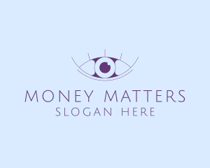 Minimalist Eye & Eyelashes logo design