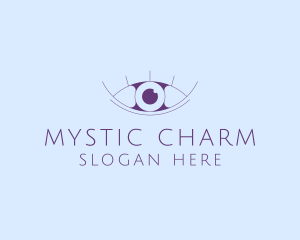 Minimalist Eye & Eyelashes logo design