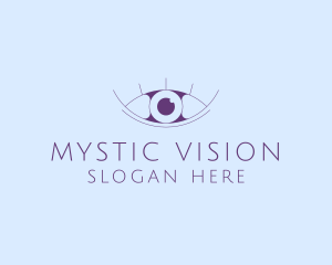 Minimalist Eye & Eyelashes logo design