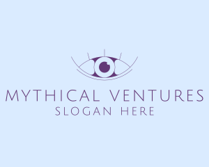 Minimalist Eye & Eyelashes logo design