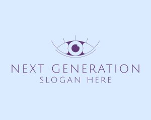 Minimalist Eye & Eyelashes logo design