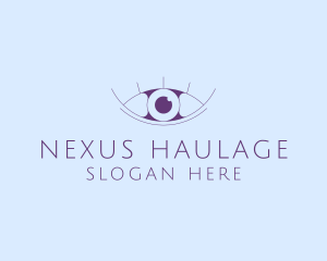 Minimalist Eye & Eyelashes logo design