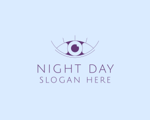 Minimalist Eye & Eyelashes logo design