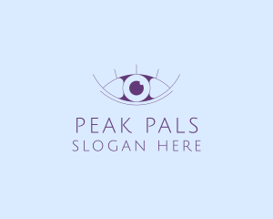 Minimalist Eye & Eyelashes logo design