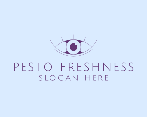 Minimalist Eye & Eyelashes logo design