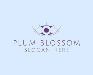 Minimalist Eye & Eyelashes logo design